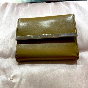 Authentic GUESS Small wallet - Dark Taupe - Smooth Leather